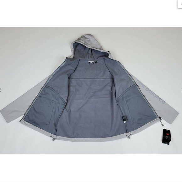 New Balance 4-Way Stretch Softshell Jacket Women's Light Grey - Picture 3 of 8